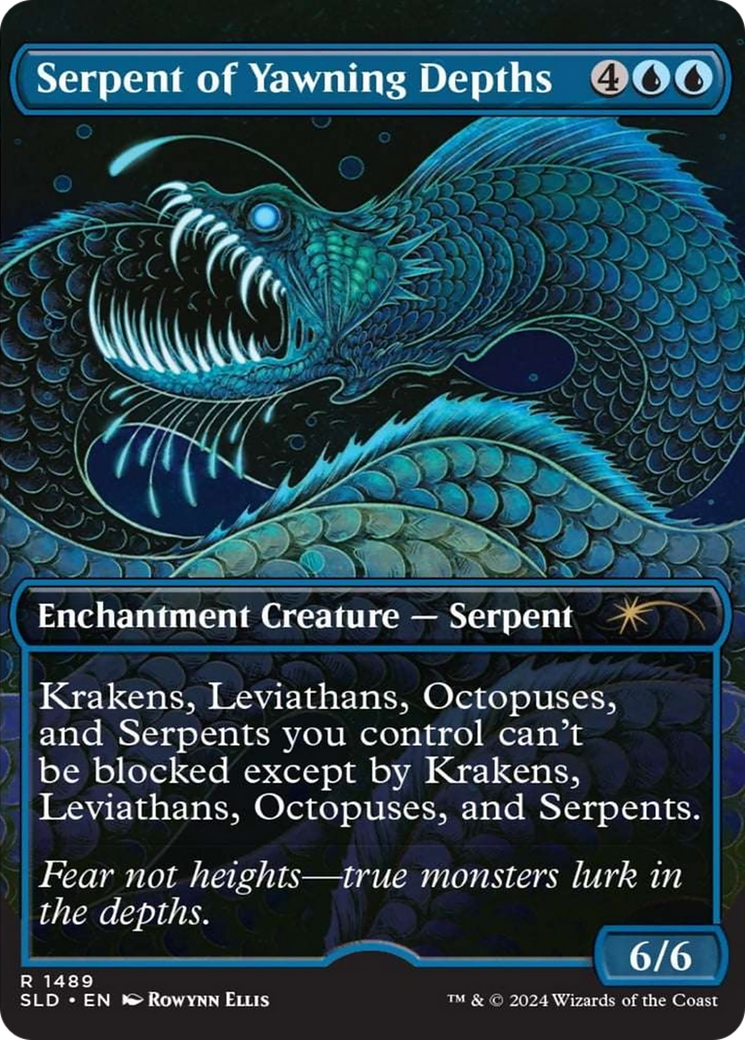 Serpent of Yawning Depths (Rainbow Foil) [Secret Lair Drop Series] | Golgari Games