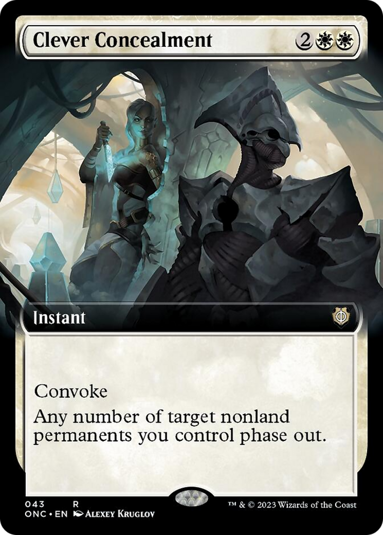 Clever Concealment (Extended Art) [Phyrexia: All Will Be One Commander] | Golgari Games