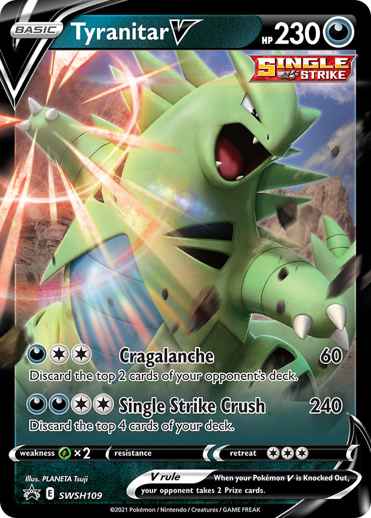 Tyranitar V (SWSH109) [Sword & Shield: Black Star Promos] | Local Legends