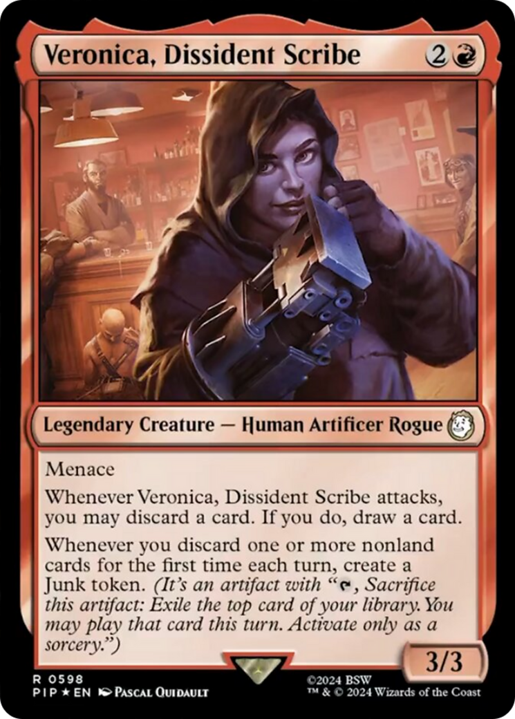 Veronica, Dissident Scribe (Surge Foil) [Fallout] | Local Legends