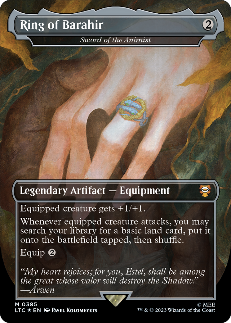 Ring of Barahir - Sword of the Animist (Surge Foil Realms and Relics) [The Lord of the Rings: Tales of Middle-Earth Commander] | Local Legends
