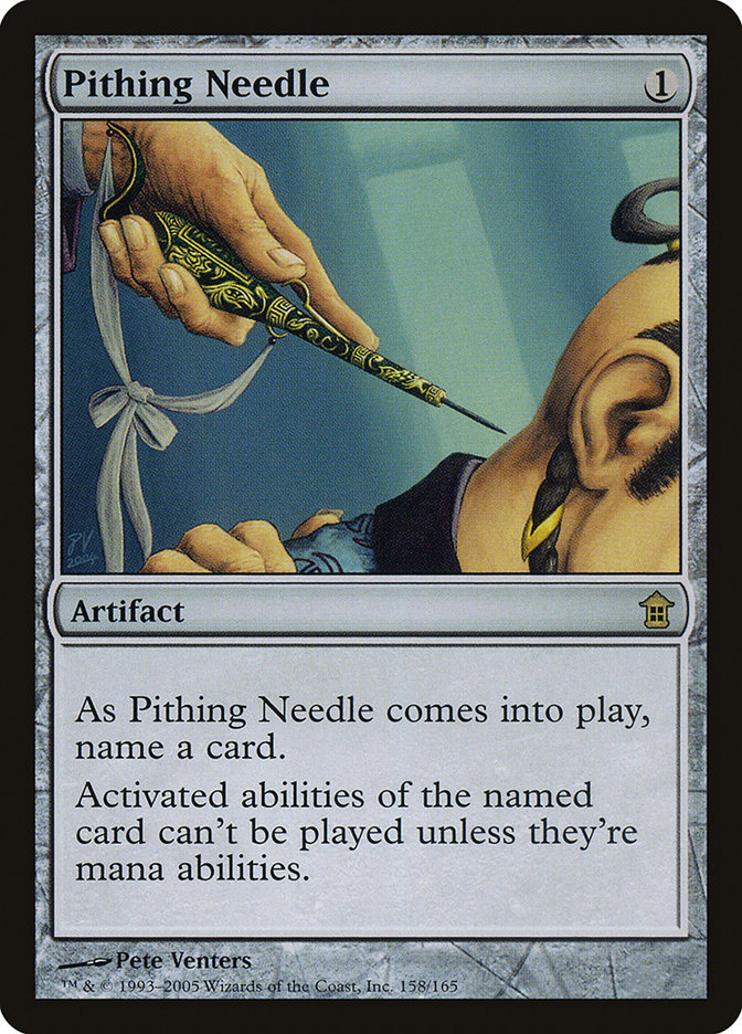 Pithing Needle [Saviors of Kamigawa] | Local Legends