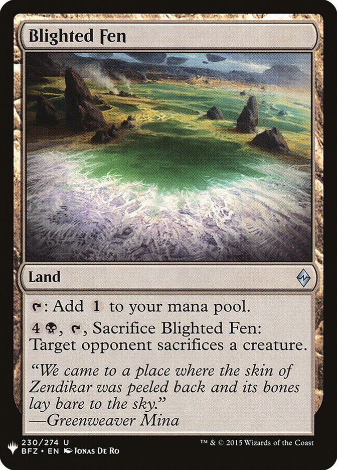 Blighted Fen [Mystery Booster] | Local Legends