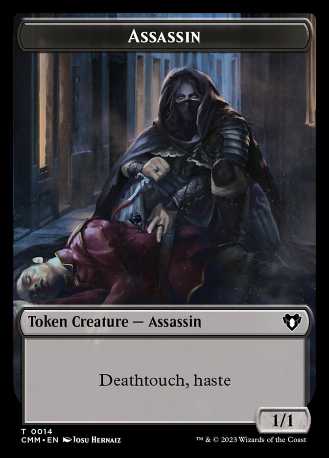 Treasure // Assassin Double-Sided Token [Commander Masters Tokens] | Local Legends