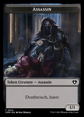 Treasure // Assassin Double-Sided Token [Commander Masters Tokens] | Local Legends