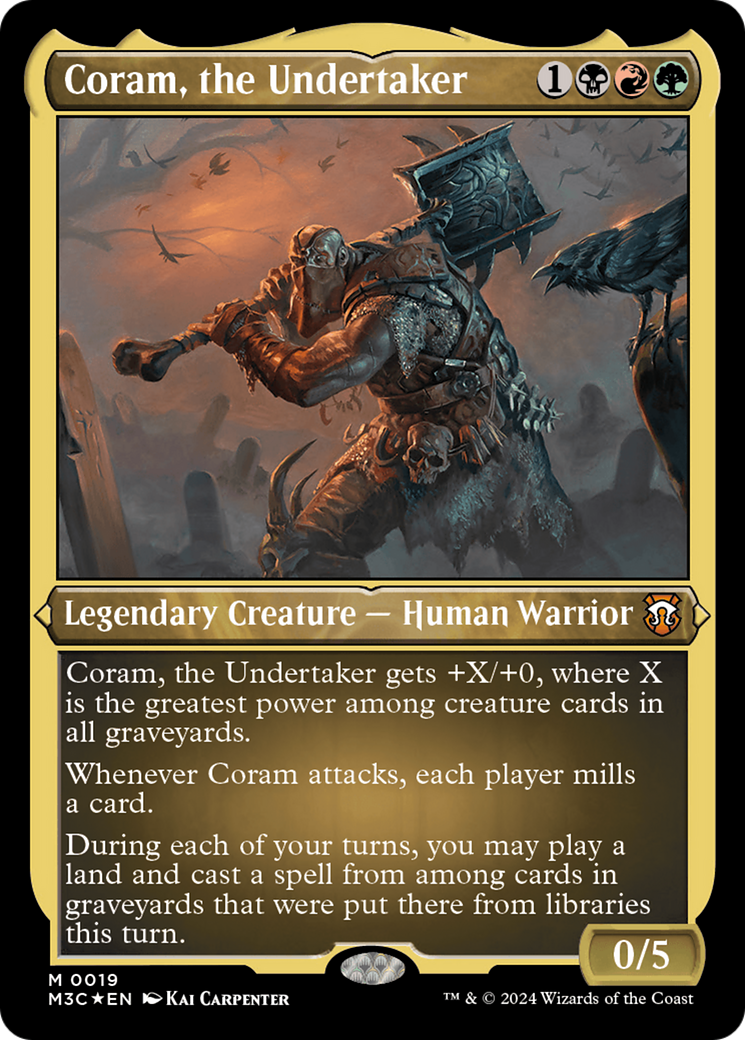 Coram, the Undertaker (Foil Etched) [Modern Horizons 3 Commander] | Local Legends