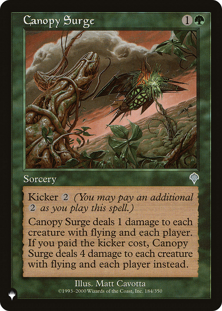Canopy Surge [The List] | Local Legends
