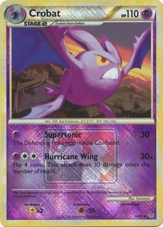 Crobat (14/95) (League Promo) [HeartGold & SoulSilver: Unleashed] | Golgari Games