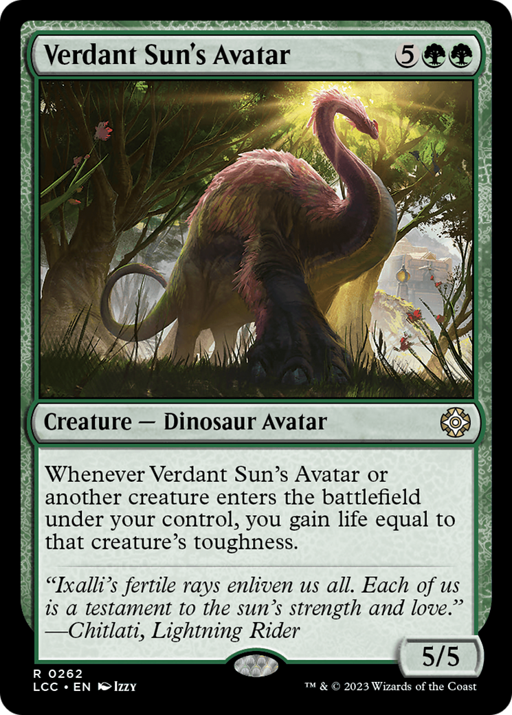 Verdant Sun's Avatar [The Lost Caverns of Ixalan Commander] | Local Legends