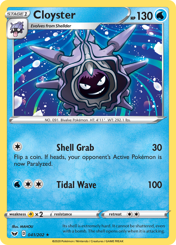 Cloyster (041/202) [Sword & Shield: Base Set] | Local Legends
