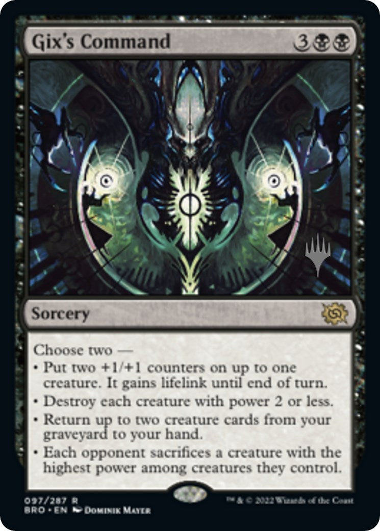 Gix's Command (Promo Pack) [The Brothers' War Promos] | Local Legends
