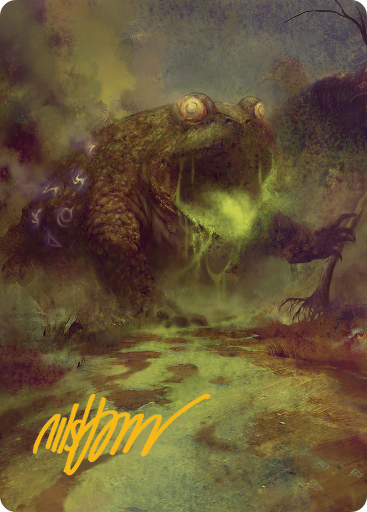 The Gitrog Monster Art Card (Gold-Stamped Signature) [Bloomburrow Art Series] | Golgari Games