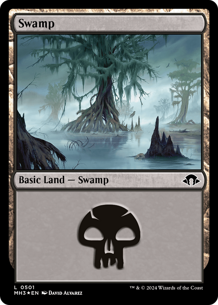 Swamp (0501) (Ripple Foil) [Modern Horizons 3] | Golgari Games