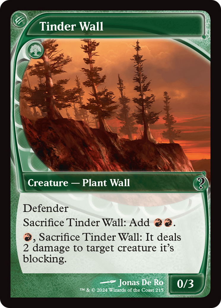 Tinder Wall (Future Sight) [Mystery Booster 2] | Local Legends