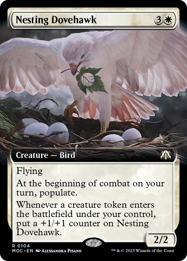 Nesting Dovehawk (Extended Art) [March of the Machine Commander] | Local Legends