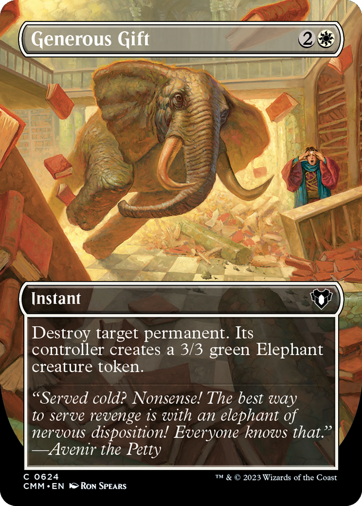 Generous Gift (Borderless Alternate Art) [Commander Masters] | Local Legends