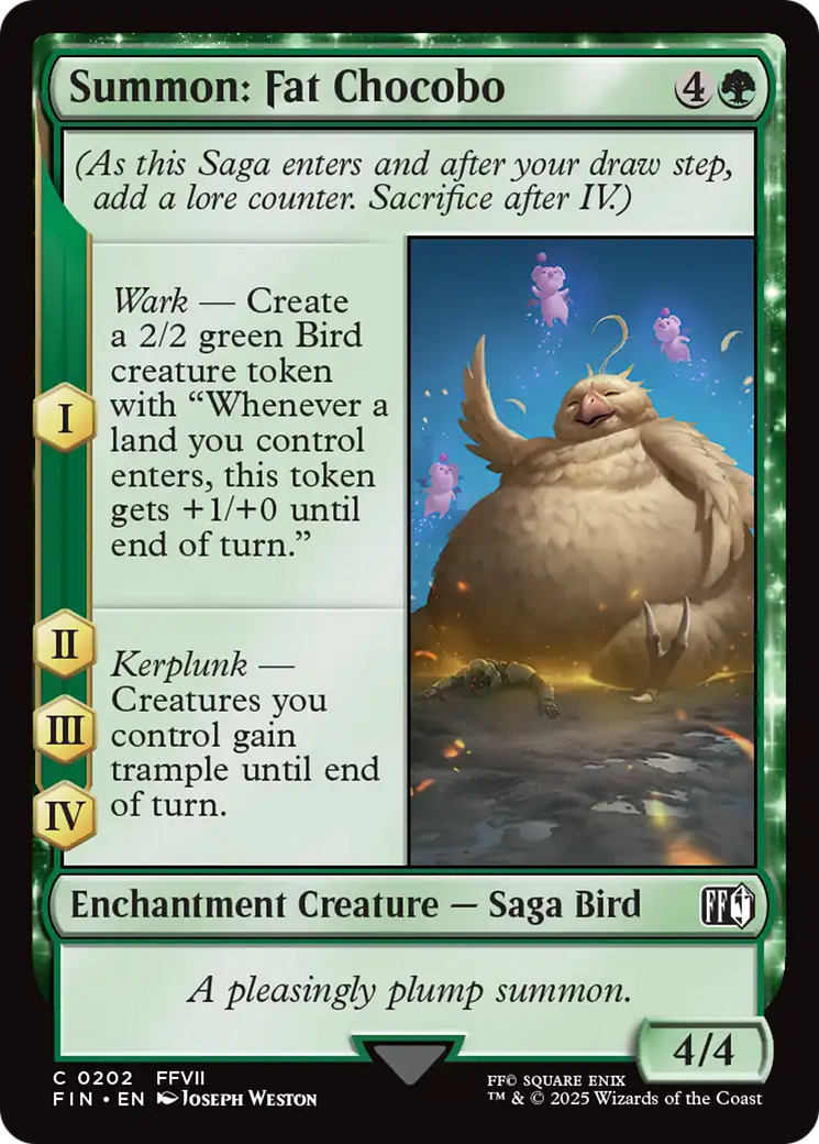 Summon: Fat Chocobo [FINAL FANTASY] | Local Legends
