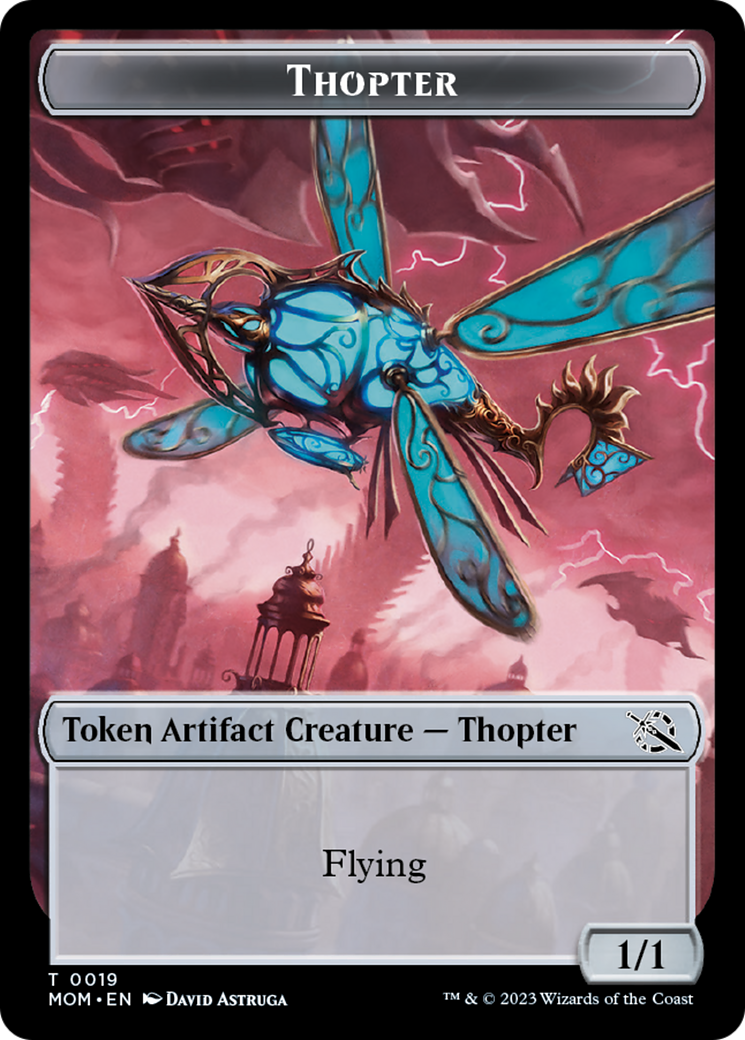 Treasure (21) // Thopter Double-Sided Token [March of the Machine Tokens] | Golgari Games