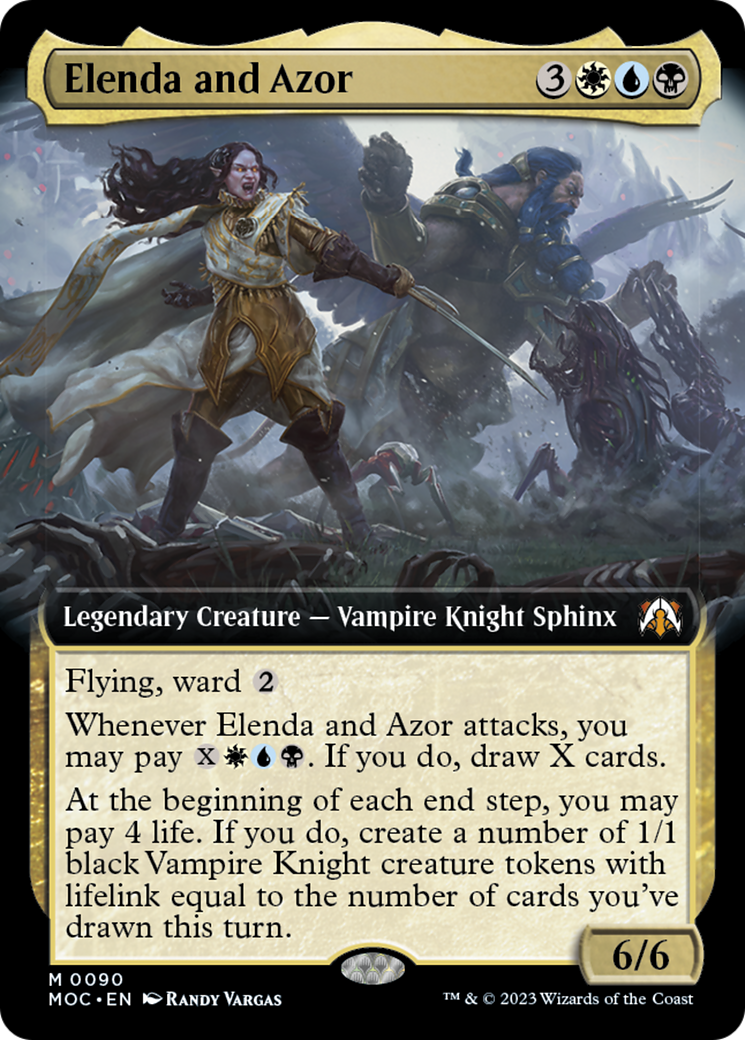 Elenda and Azor (Extended Art) [March of the Machine Commander] | Local Legends