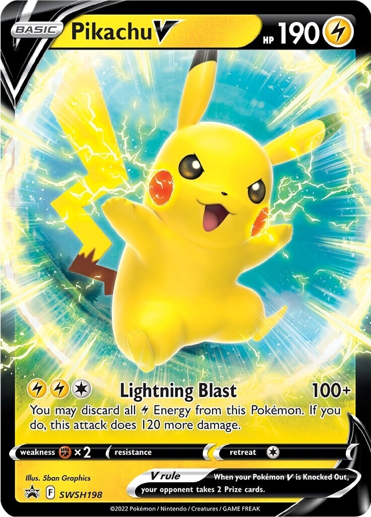 Pikachu V (SWSH198) [Sword & Shield: Black Star Promos] | Local Legends