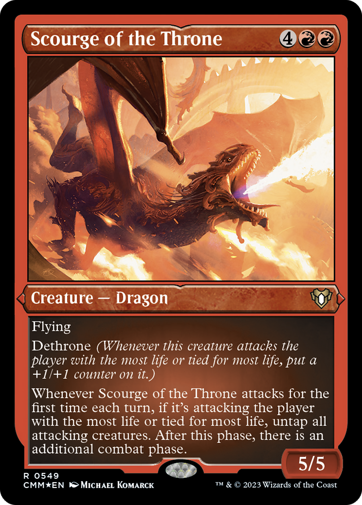 Scourge of the Throne (Foil Etched) [Commander Masters] | Local Legends