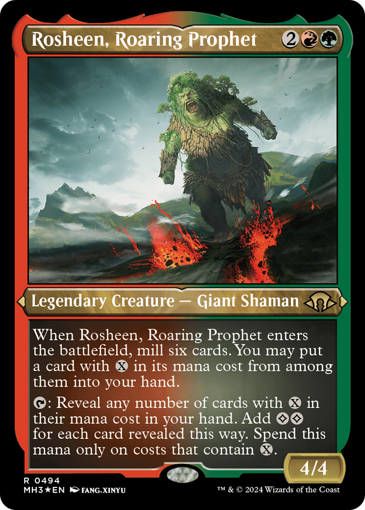 Rosheen, Roaring Prophet (Foil Etched) [Modern Horizons 3] | Local Legends