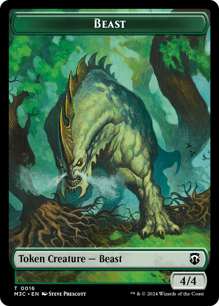 Beast (0016) // Copy Double-Sided Token [Modern Horizons 3 Commander Tokens] | Local Legends