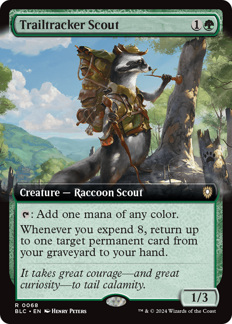 Trailtracker Scout (Extended Art) [Bloomburrow Commander] | Local Legends