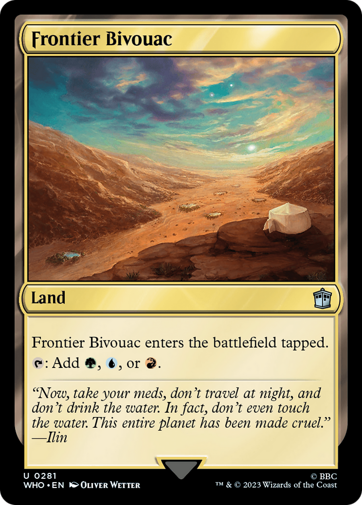 Frontier Bivouac [Doctor Who] | Local Legends