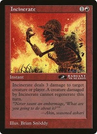 Incinerate (Oversized) [Oversize Cards] | Golgari Games