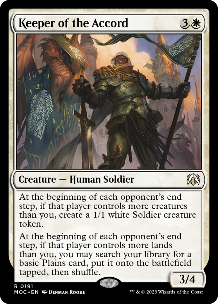 Keeper of the Accord [March of the Machine Commander] | Golgari Games