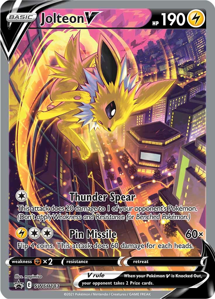 Jolteon V (SWSH183) [Sword & Shield: Black Star Promos] | Local Legends
