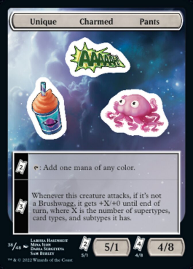 Unique Charmed Pants [Unfinity Stickers] | Golgari Games