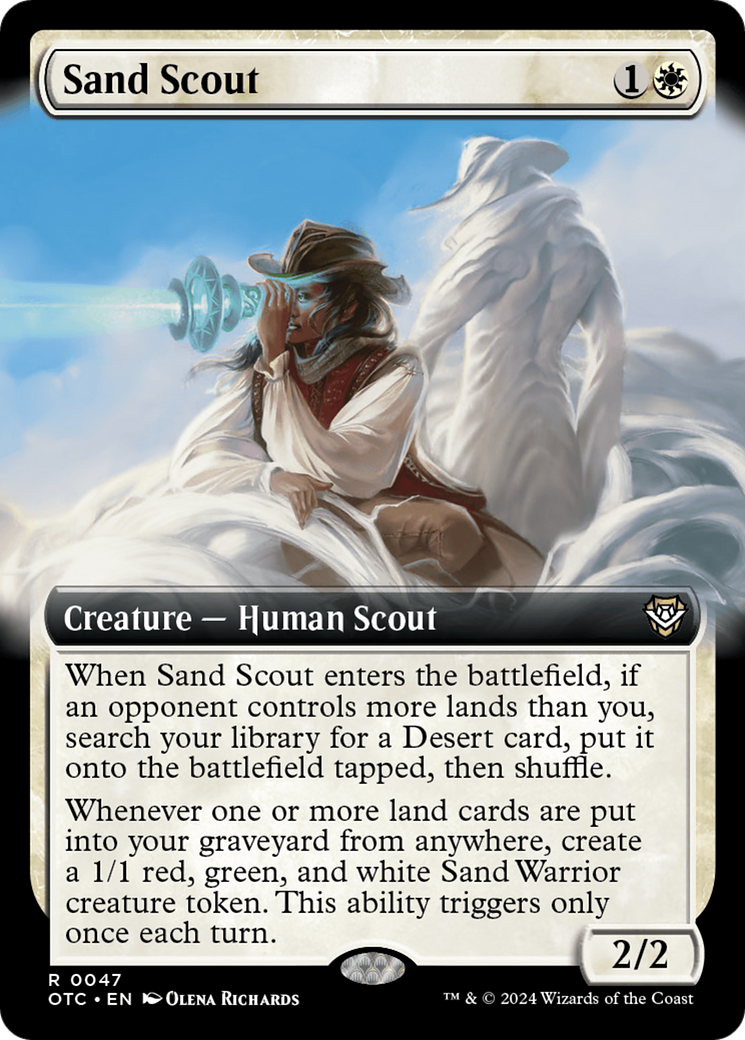 Sand Scout (Extended Art) [Outlaws of Thunder Junction Commander] | Local Legends