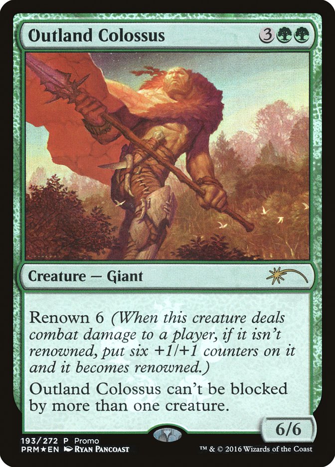 Outland Colossus [Resale Promos] | Golgari Games