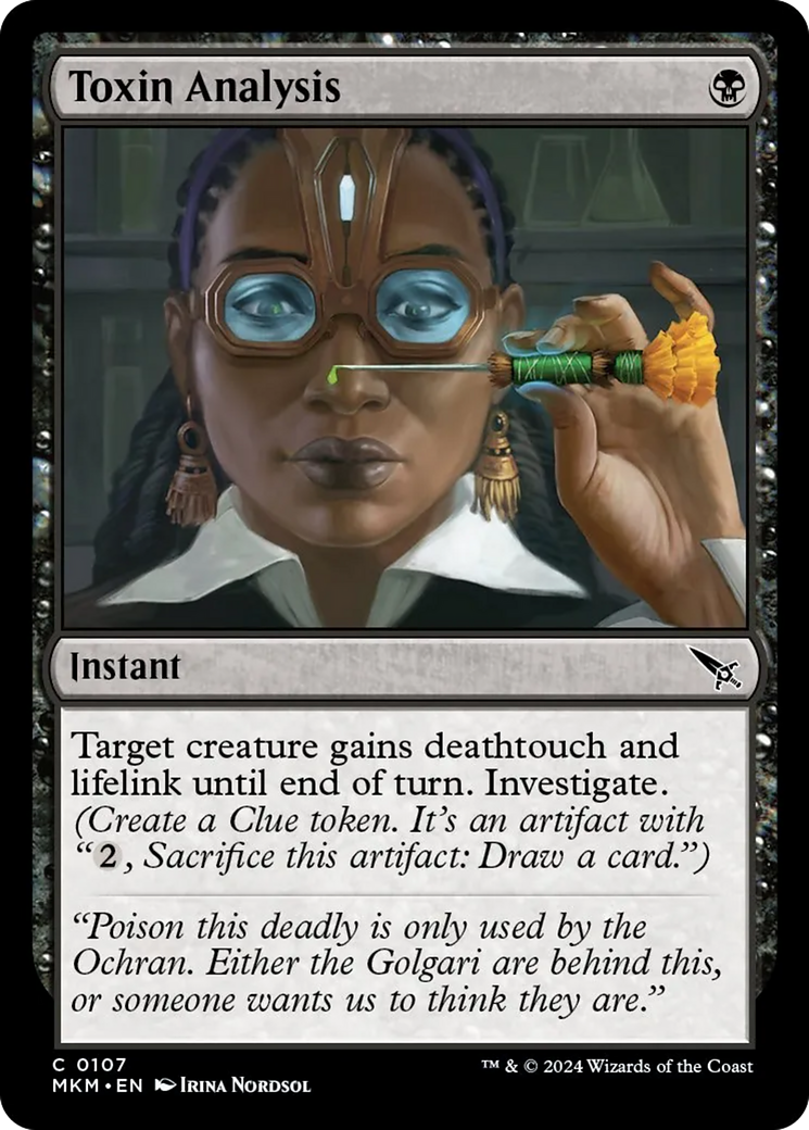 Toxin Analysis [Murders at Karlov Manor] | Golgari Games