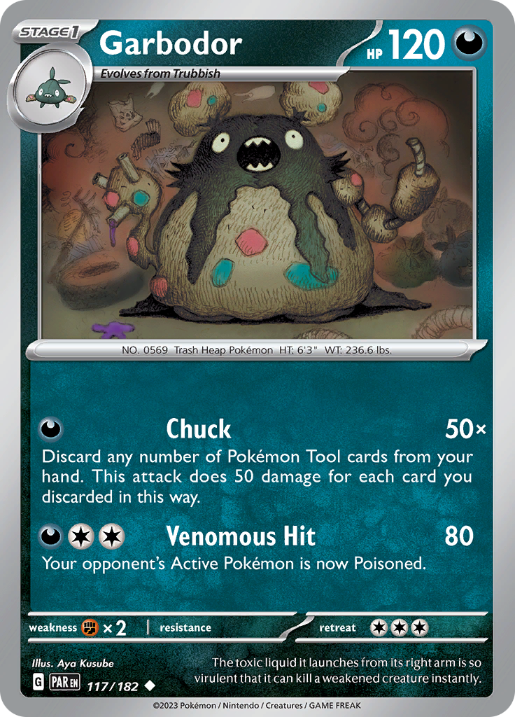 Garbodor (117/182) [Scarlet & Violet: Paradox Rift] | Local Legends