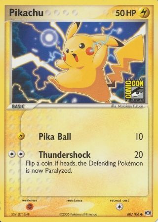 Pikachu (60/106) (2005 San Diego Comic Con) [Miscellaneous Cards] | Golgari Games