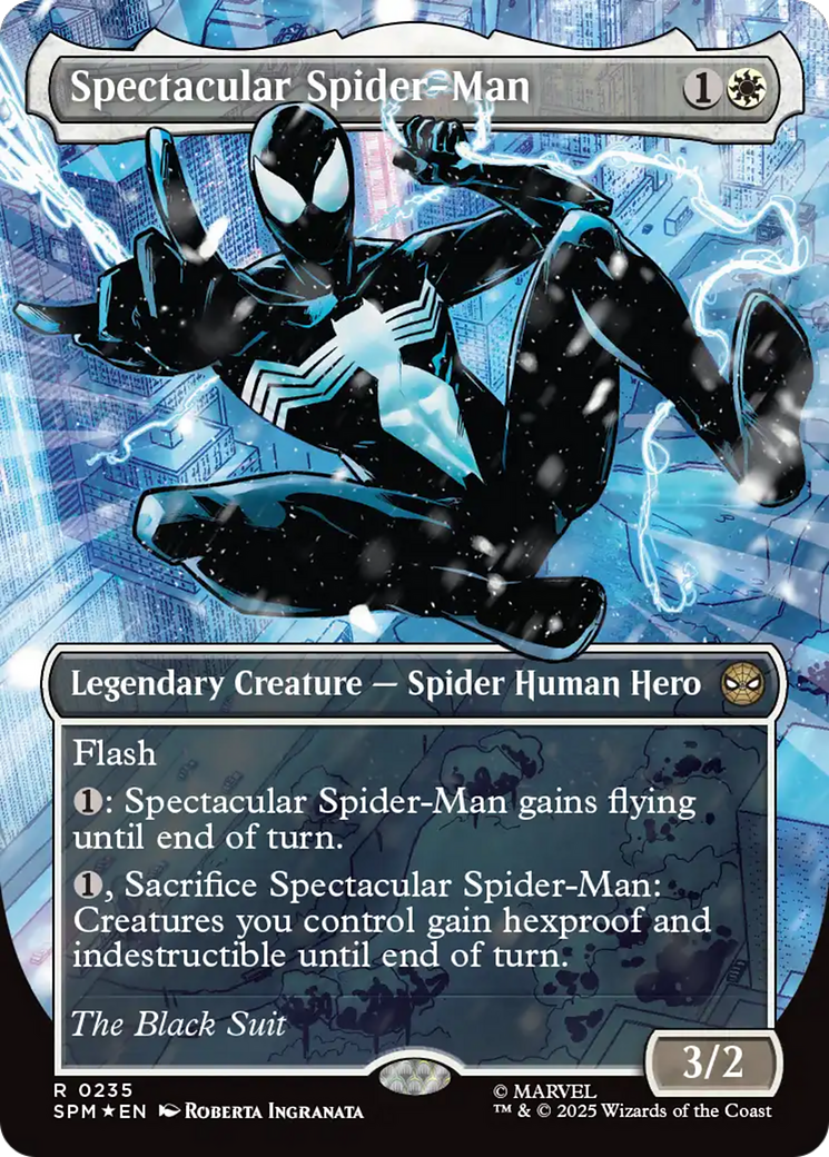 Spectacular Spider-Man (0235) (Borderless) (Textured Foil) [Marvel's Spider-Man] | Local Legends