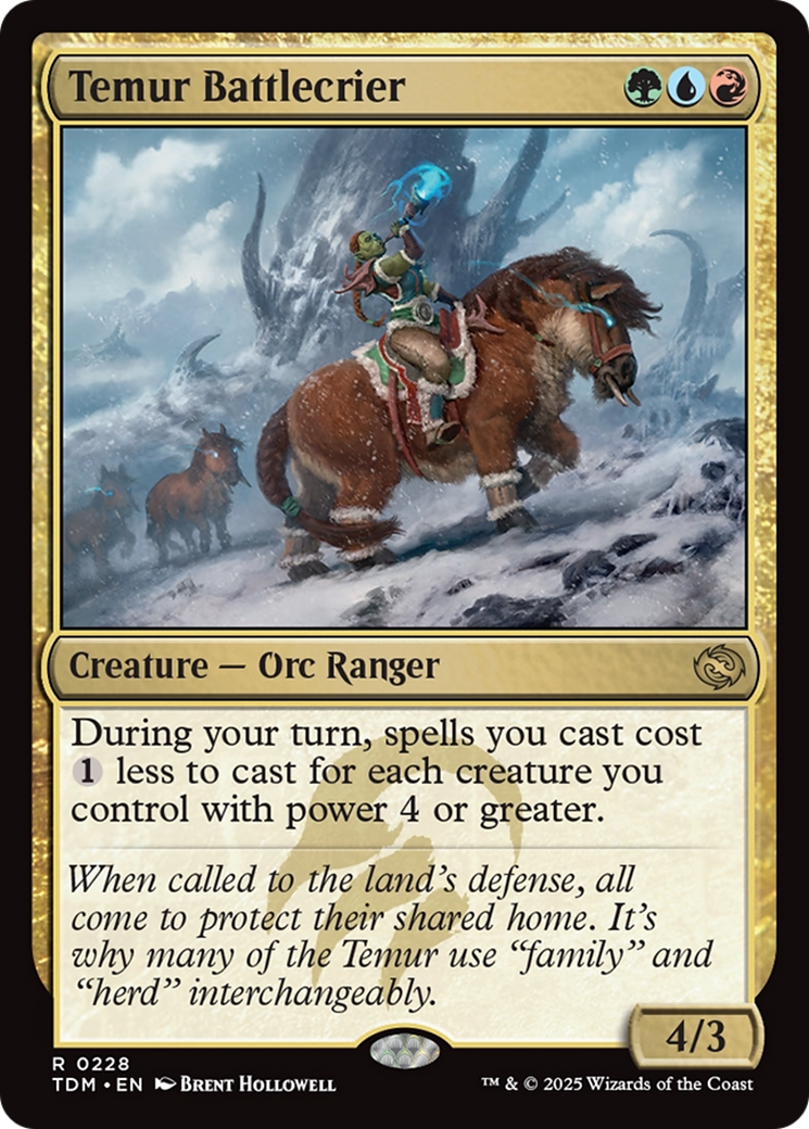 Temur Battlecrier [Tarkir: Dragonstorm] | Local Legends