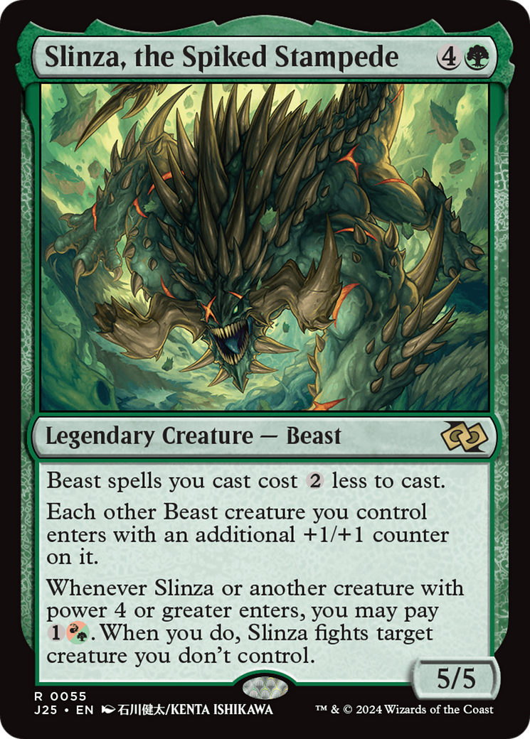 Slinza, the Spiked Stampede (Anime) [Foundations Jumpstart] | Local Legends