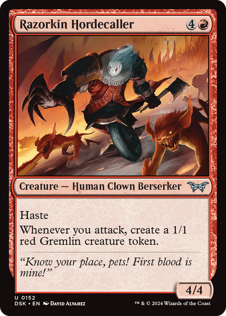 Razorkin Hordecaller [Duskmourn: House of Horror] | Local Legends