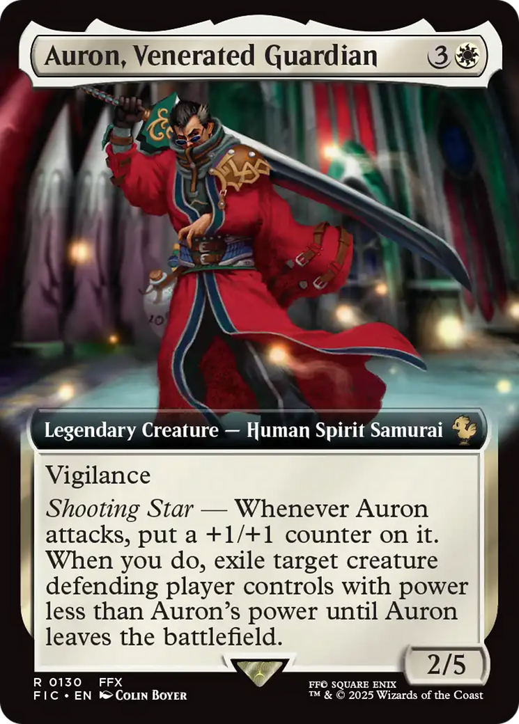 Auron, Venerated Guardian (Extended Art) [FINAL FANTASY Commander] | Local Legends