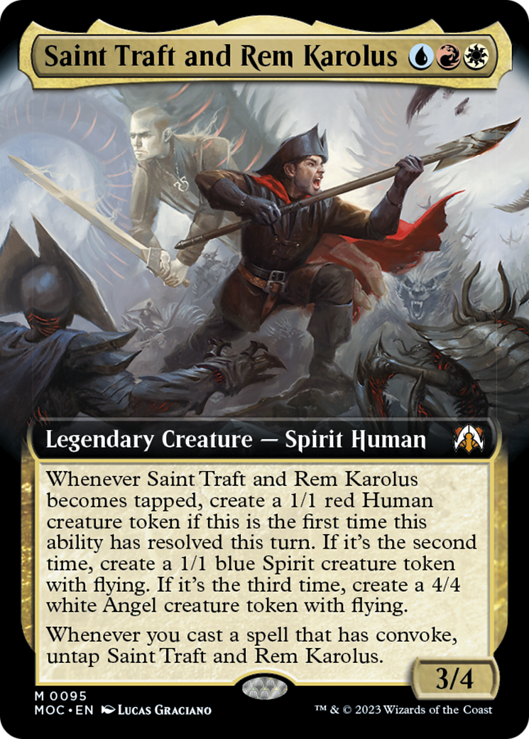Saint Traft and Rem Karolus (Extended Art) [March of the Machine Commander] | Local Legends