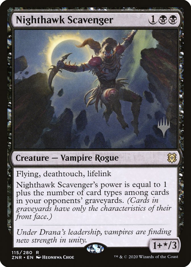 Nighthawk Scavenger (Promo Pack) [Zendikar Rising Promos] | Local Legends