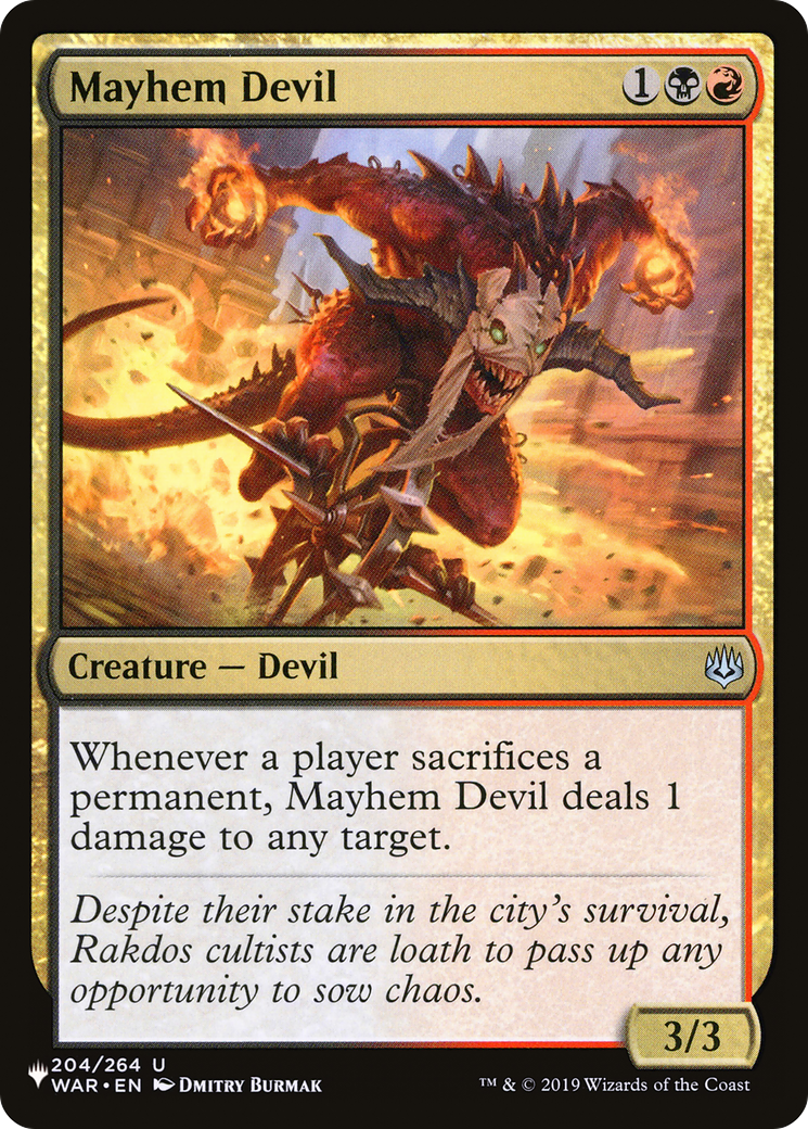 Mayhem Devil [The List] | Local Legends