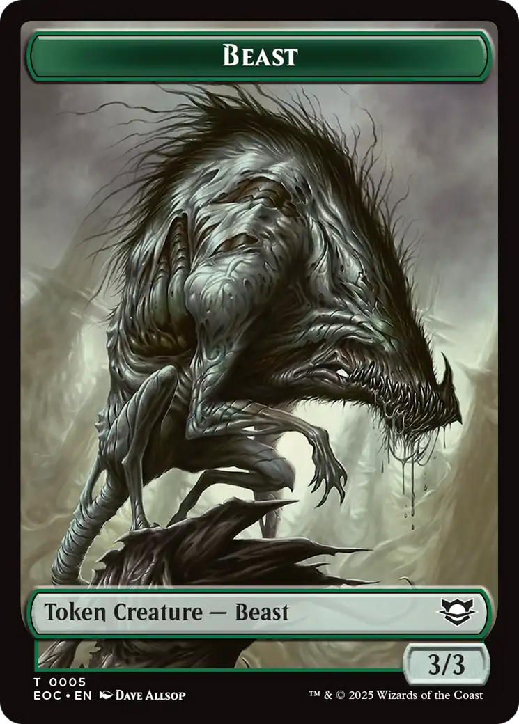 Insect // Beast (0005) Double-Sided Token [Edge of Eternities Commander Tokens] | Local Legends