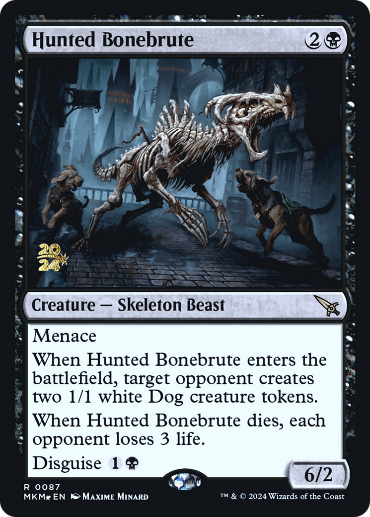 Hunted Bonebrute [Murders at Karlov Manor Prerelease Promos] | Golgari Games