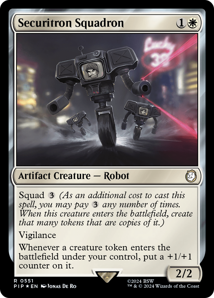 Securitron Squadron (Surge Foil) [Fallout] | Local Legends