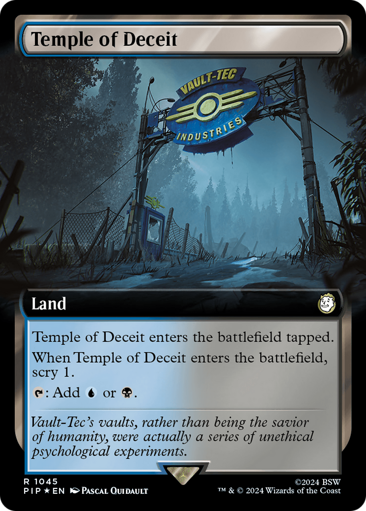 Temple of Deceit (Extended Art) (Surge Foil) [Fallout] | Local Legends